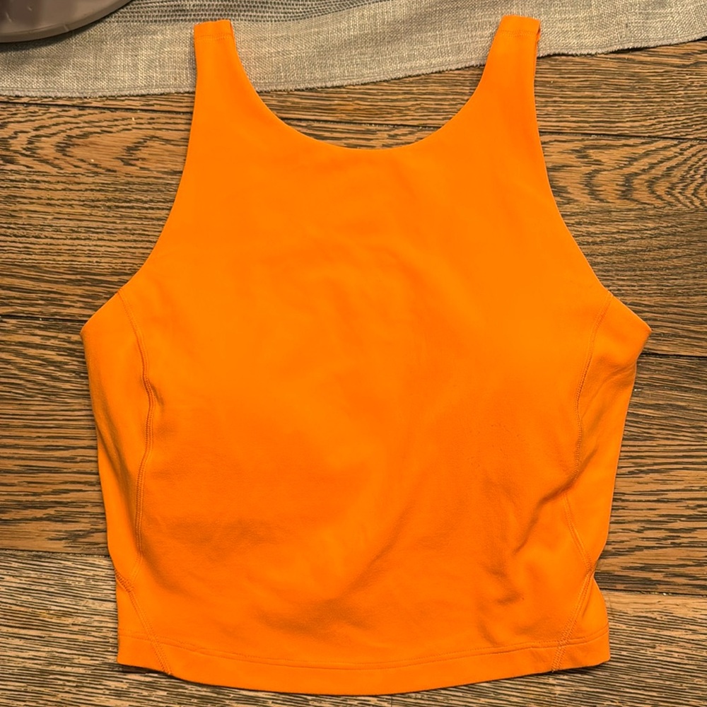 Lululemon Orange Soda High Neck Align Tank